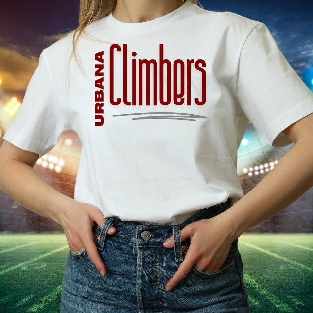 Camiseta Urbana Clima Grande Teta de Texto (Criador carregado)