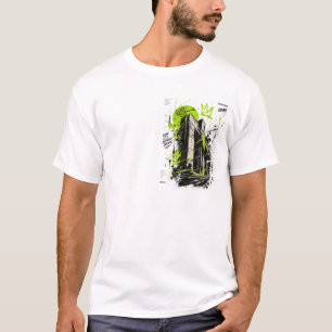 Camiseta Urbana de Grafismo de Rua