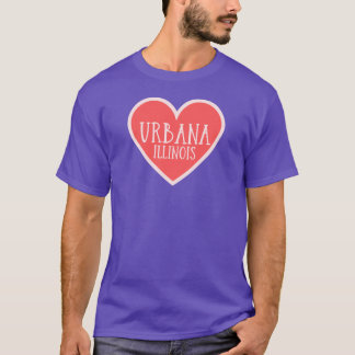Camiseta Urbana Illinois Cute Heart