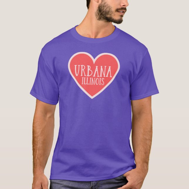 Camiseta Urbana Illinois Cute Heart (Frente)