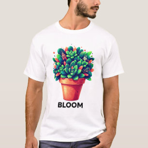 Camiseta Urbana Oasis Bloom - Estilo de Vida Bem Suculento 