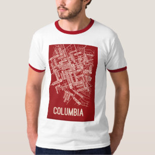 Camiseta Urbana Rebelde Vermelha com Desenho Esboç