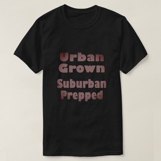 Camiseta Urbana Suburbana Preparada (Frente do Design)