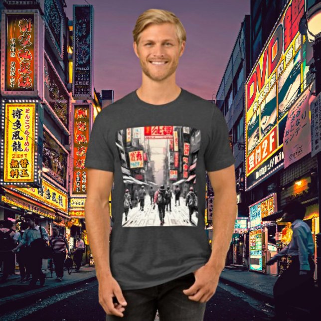 Camiseta Urbano Cyberpunk Vibes - Arte de Rua Japonesa (Criador carregado)