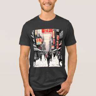 Camiseta Urbano Cyberpunk Vibes - Arte de Rua Japonesa