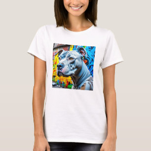 Camiseta Urbano Grafite Street Art White Pitbull Lover