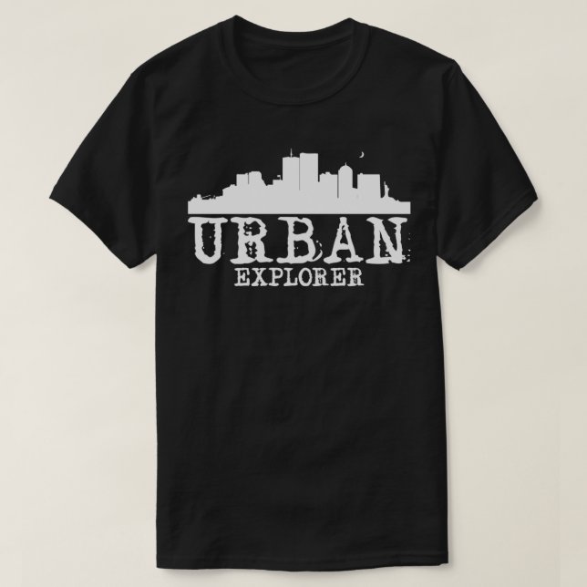 Camiseta Urbex Urbex Locais Perdidos Exploração de Cidade (Frente do Design)
