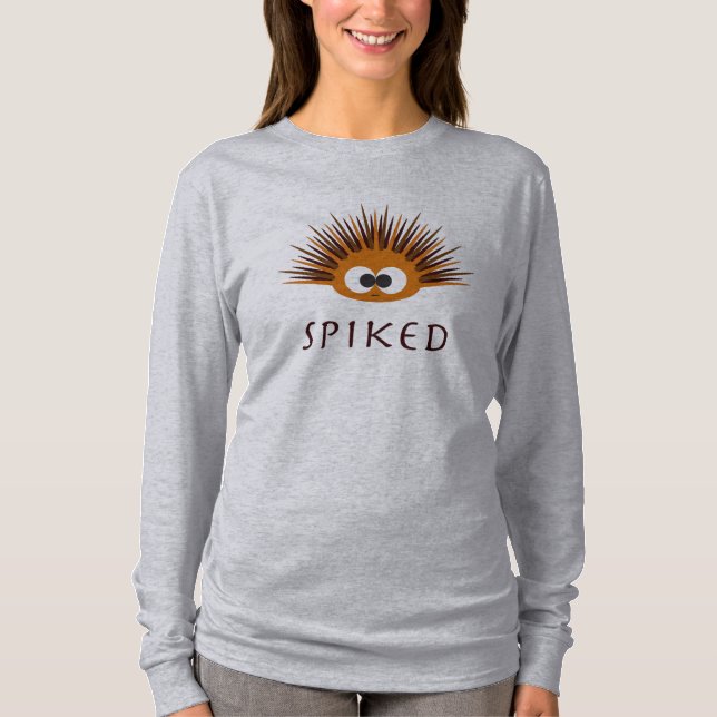 Camiseta Urchin Do Mar De Laranja Cute (Frente)