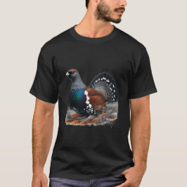 Camiseta Uria-de-barriga-preta escocesa em Pena e Tinta sob