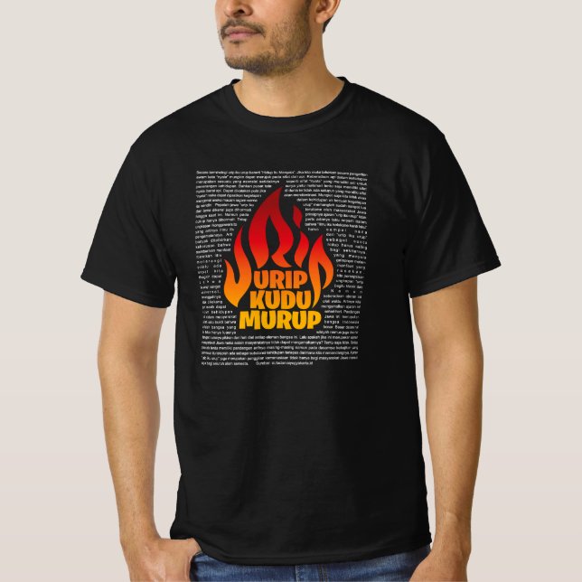 Camiseta Urip Kudu Murup - Falsafah Jawa (Frente)