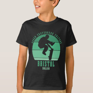 Camiseta urn do skatista de Bristol Inglaterra Skateboardin