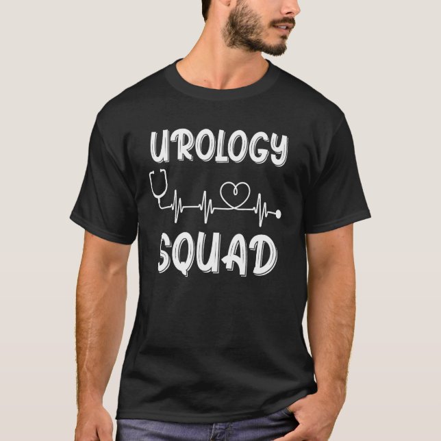 Camiseta Urologia Esquadrão de Urologia Cuta Enfermeira Méd (Frente)