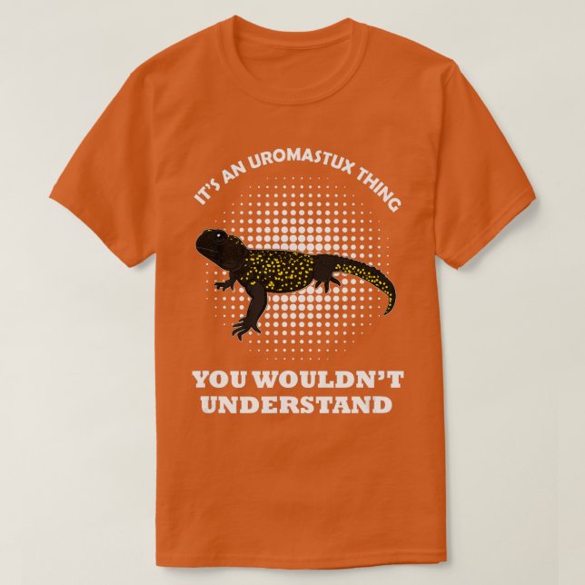 Camiseta Uromastyx réptil lagarto de estimação biologia do  (Frente do Design)