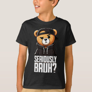 Camiseta Ursa de pelúcia de Hip Hop de adolescente rapaz Se