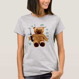 Camiseta Ursa de pelúcia gangster fofa
