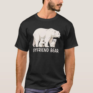 Camiseta Ursa de pelúcia namorado com dois filhotes Família