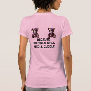 Camiseta Ursa de retalhos doce para abraçar