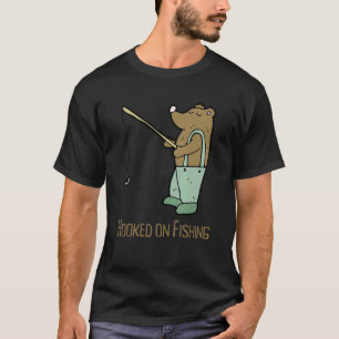 Camiseta Ursa Infantil Pescaria Fisgado Na Pesca Juventude