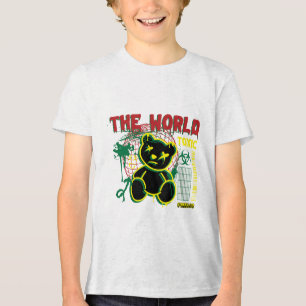 Camiseta Ursa o Mundo - Carregar-o com força e cuteno