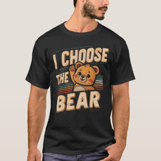 Camiseta Ursa Vintagehe Escolho Para Acampamento Homens Mul