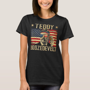 Camiseta Ursinho Boozedevelt Theodore Roosevelt 4 De Julho