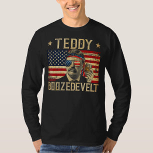 Camiseta Ursinho Boozedevelt Theodore Roosevelt 4 De Julho