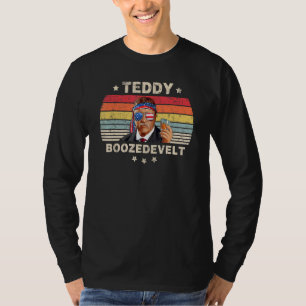 Camiseta Ursinho Boozedevelt Theodore Roosevelt 4 De Julho 