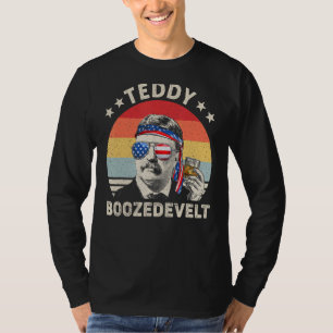 Camiseta Ursinho Boozedevelt Theodore Roosevelt 4 De Julho