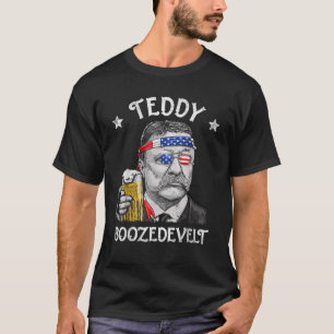 Camiseta Ursinho Boozedevelt Theodore Roosevelt 4 De Julho