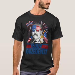 Camiseta Ursinho Boozedevelt Theodore Roosevelt 4 De Julho 