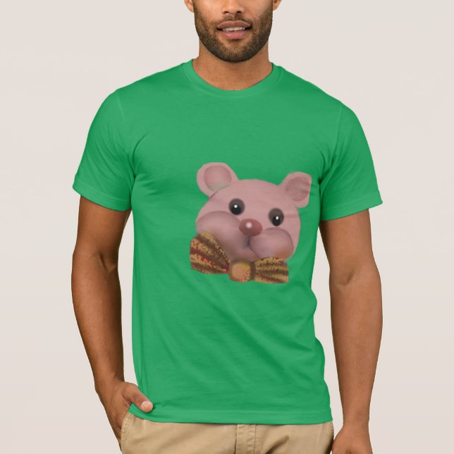 Camiseta ursinho com laço (Frente)