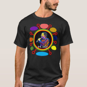 Camiseta Ursinho de roupas etíope afro 