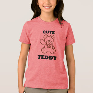 Camiseta Ursinho de Urso Justo das Crianças de Verão