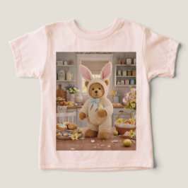Camiseta Ursinho do coelho da Páscoa