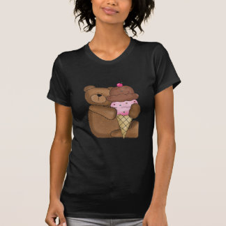 Camiseta Ursinho do sorvete do chocolate
