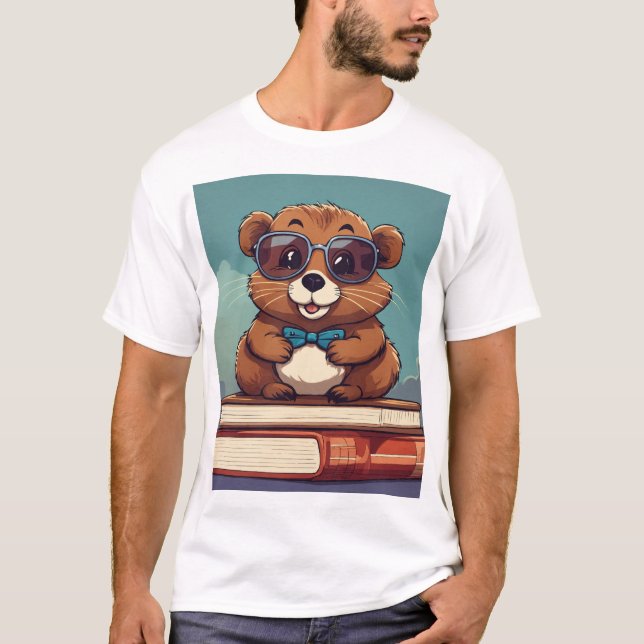 Camiseta Ursinho e livros mágicos (Frente)