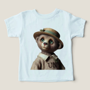 Camiseta Ursinho em um Velho Suéter, Vintage