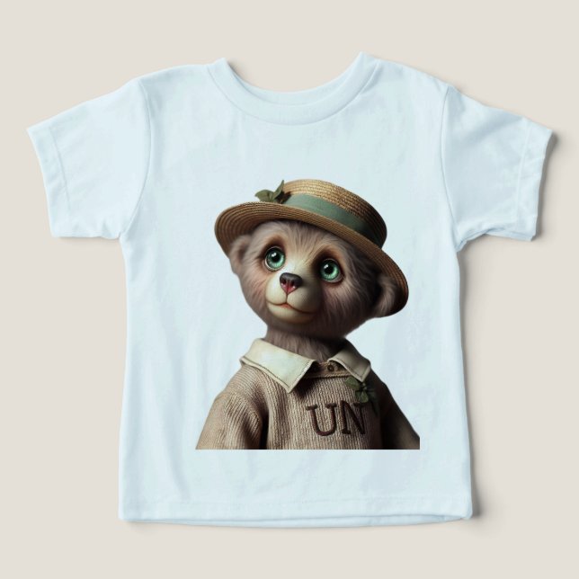Camiseta Ursinho em um Velho Suéter, Vintage (Design frontal)