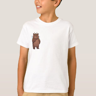 Camiseta Ursinho Fada Abelha Caprichosa para Crianças