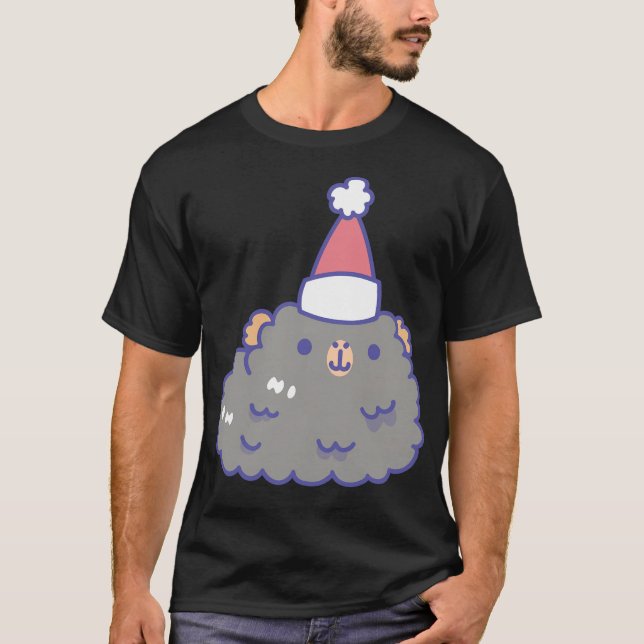 Camiseta Ursinho Guiné Patten De Natal Em Mint Green B (Frente)