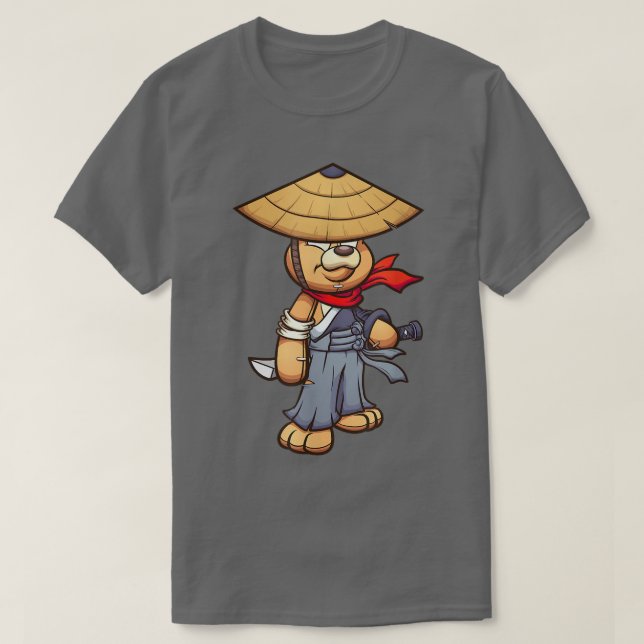 Camiseta Ursinho - Mestre de Samurai da Ilha Tendrum (Frente do Design)