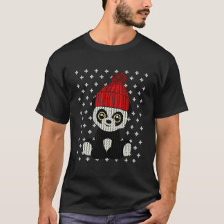 Camiseta Ursinho Panda Feio Papai Noel Natal