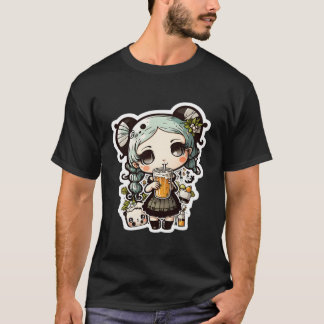 Camiseta Ursinho Pop de Verão de Limonada bebendo Panda Bea