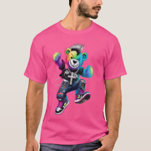 Camiseta Ursinho-Urso-Salto-Urso-Urso ColoridoGráfico