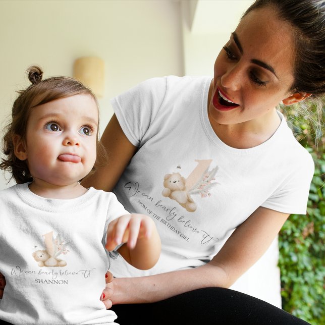 Camiseta Urso & A Abelha Mãe Aniversário (Criador carregado)