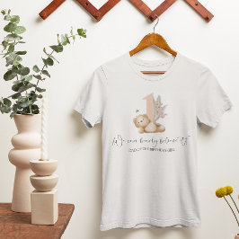Camiseta Urso & A Abelha Mãe Aniversário