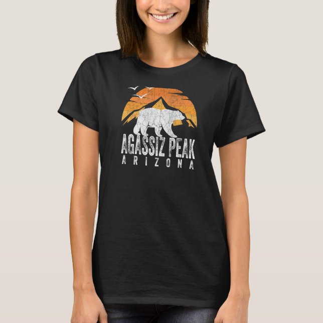 Camiseta Urso Agassiz - Urso de Arizona Pico (Frente)