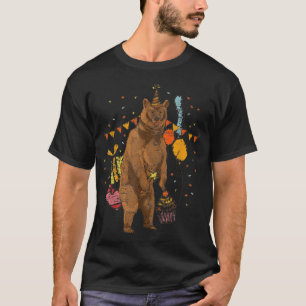 Camiseta Urso Amante de os animais da Floresta do Urso Cast
