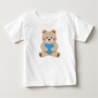 Camiseta Urso Amoroso com Coração