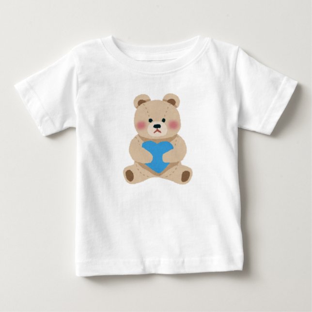 Camiseta Urso Amoroso com Coração (Frente)